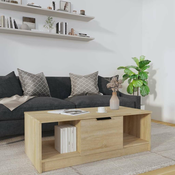 Stolic za kavu boja hrasta 102x50x36 cm konstruirano drvo