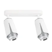 Milagro Stropni reflektor Milagro Flower Chrome, bel s kromom, 2 x GU10