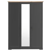 Ormar Sa Klasicnim Vratima Jasmin Ii 164/220/64 cm grafitno siva, hrast artisan