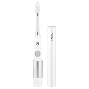 Tesla Elektricna cetkica za zube TDM011PW, Jonska i sonicna tehnologija, Regular, Soft conical, Biserno bela