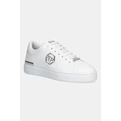 Usnjene superge Philipp Plein Leather Lo-Top Hexagon