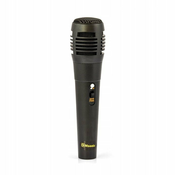 MEGA Žični vokalni dinamični mikrofon 6,3mm 2m črn