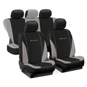 Tech+ Univerzalna avto prevleka DELUXE Spring sivo-črna