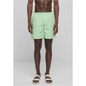 Mens Swimsuit Block Swim Shorts - Green