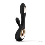 Rabbit vibrator Lelo Soraya Wave, črn