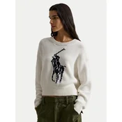 Polo Ralph Lauren Pulover  mornarska / bela