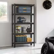 Songmics Robusten regal 30x75x150 cm srebrne barve
