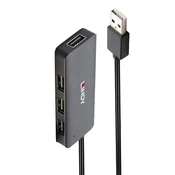 Lindy 42986 huby i koncentratory USB 2.0 480 Mbit/s Czarny