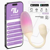 InToYou App Series NexEgg Vibrating Egg Double Silicone Layer App Beige-Pink