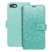 OEM Torba MEZZO Book za iPhone 7/8/SE 2020/SE 2022, mandala, zelena