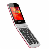 SPC mobilni telefon OPAL 2318R, Silver/Red