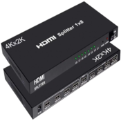 LINKOM HDMI Spliter 1x8 2.0V (4K @ 60Hz) crni