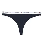 Tommy Hilfiger za ženske. UW0UW03835 Tange z logotipom na pasu mornarsko modre barve (XS), Domača oblačila, Bombaž, Mornarica