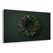 Slika zimski venec iz iglic - 120x80