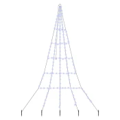 LED Božicno drvce s zemljanim klinovima Plava 306 cm Metal
