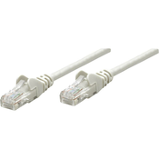 Intellinet RJ45 omrežni priključni kabel CAT 6 U/UTP [1x RJ45-vtič - 1x RJ45-vtič] 15 m siv Intellinet