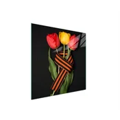 shumee STEKLENA ZAŠČITNA PLOŠČA ZA ŠTEDILNIK 50x52 ROSES