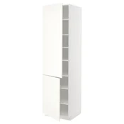 METOD Visoki element s policama/2 vrata, bela/Vallstena bela, 60x60x220 cm