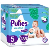 Pelene za bebe Pufies Fashion & Nature 5, 138 komada