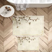 Lessentiel Maison Set prostirki za kupatilo Asr01, 2 dela, Bež