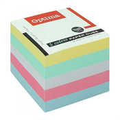 Optima - Papirna kocka Optima, 9 x 9, 850 listna, barvna pastel