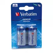 baterija alkalna 1,5V C pk2 Verbatim 49922 blister