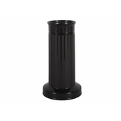 Vaza za pokopališča SLOUP težka plastika črna d12x22cm