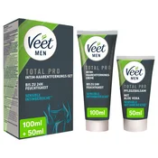 Veet - krema za intimno uklanjanje dlacica i balzam za muškarce (100+50ml)