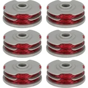 Nikcorp Kolut z nitko Flymo FLY021, nabor 6 kosov, dvojna nit avtomatsko podajanje 11 m, O1,5 mm, najlonski kopolimer za kosilnice Flymo Contour 500 XT Power Trim 500 XT Mini Trim Auto ST XT Plus XT
