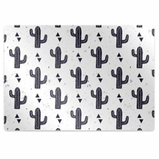 Decormat Podloga za stol White cacti 140x100 cm 2 cm