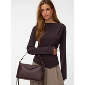 VERO MODA Bluza VMMILLE temno rjava