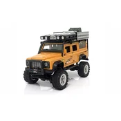 RC model bager Amewi D90X28 Metall Scale Crawler, rumene barve, 1:28