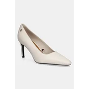Tommy Hilfiger Salonarji Th Logo Lth Pump Slanted Hl FW0FW09008 Écru