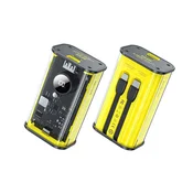shumee WEKOME WP-345 Vanguard Series - Powerbank 10000 mAh hitro polnjenje z vgrajenim USB-C & Lightning PD 20W + QC 22,5W kabel (rumen)
