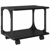 vidaXL vidaXL Stojalo za tiskalnik Črna Orehovina 41 x 28 x 33.5 cm, (5000092446)