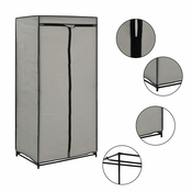 Den Garderobna omara 75x50x160 cm siva