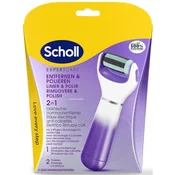 Scholl Električna pilica za stopala z abrazivnoglavo 2v1