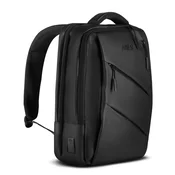 Northix Črn nahrbtnik za prenosnik, vrata USB-C, prostornina 15 l