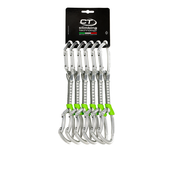 Climbing Technology Lime Set DY Quickdraw Silver Solid Straight/Solid Bent Gate 12.0