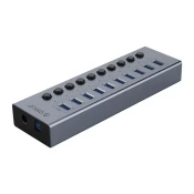 Orico BT2U3-10AB hub z 10 stikami USB-A - siv