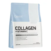 OstroVit Hidrolizirani goveji kolagen + Vitamin C, 400 g (brez okusa)