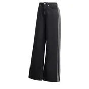 ADIDAS ORIGINALS Kavbojke HIGH RISE WIDE LEG DENIM črn denim