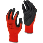 slomart Delovne rokavice Lahti Pro L221207P, rdeče-črne, velikost 7, 1 par