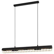 EGLO viseca lampa ALFONSINE 4xE27 116 cm crna mesingana žica 390059