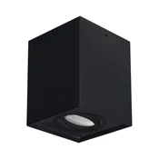 Ideus Kvadratna stropna svetilka črna 35W HARY D GU10 03716