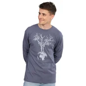 Life-Tree Majica Fairwear Weltenbaum modra