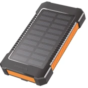 LOGILINK Solarni Power Bank 8000 mAh džepna lampa crna i narančasta