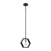 Elstead Lighting Elstead Quoizel Bismarck Ozka viseča stropna svetilka Earth Black, (22098707)