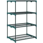 Homestar Stojalo za rastline 4 nivoji 67x49x105 cm zeleno