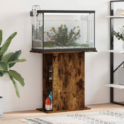 Greatstore Stojalo za akvarij dimljeni hrast 36x75x72,5 cm inženirski les